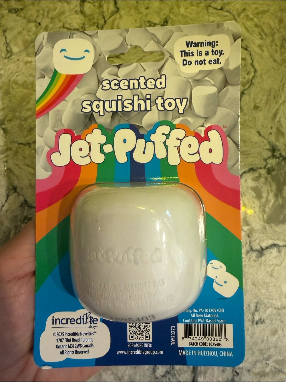 Jet-Puffed Scented Squishi Toy - White Marshmallow - Picture 2 of 2